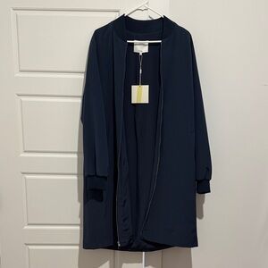 Tibi Navy Bomber Jacket